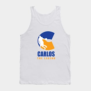 Carlos Custom Player Basketball Your Name The Legend Tank Top